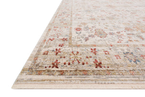 Claire Ivory / Multi shown from a different angle to reveal its pattern.