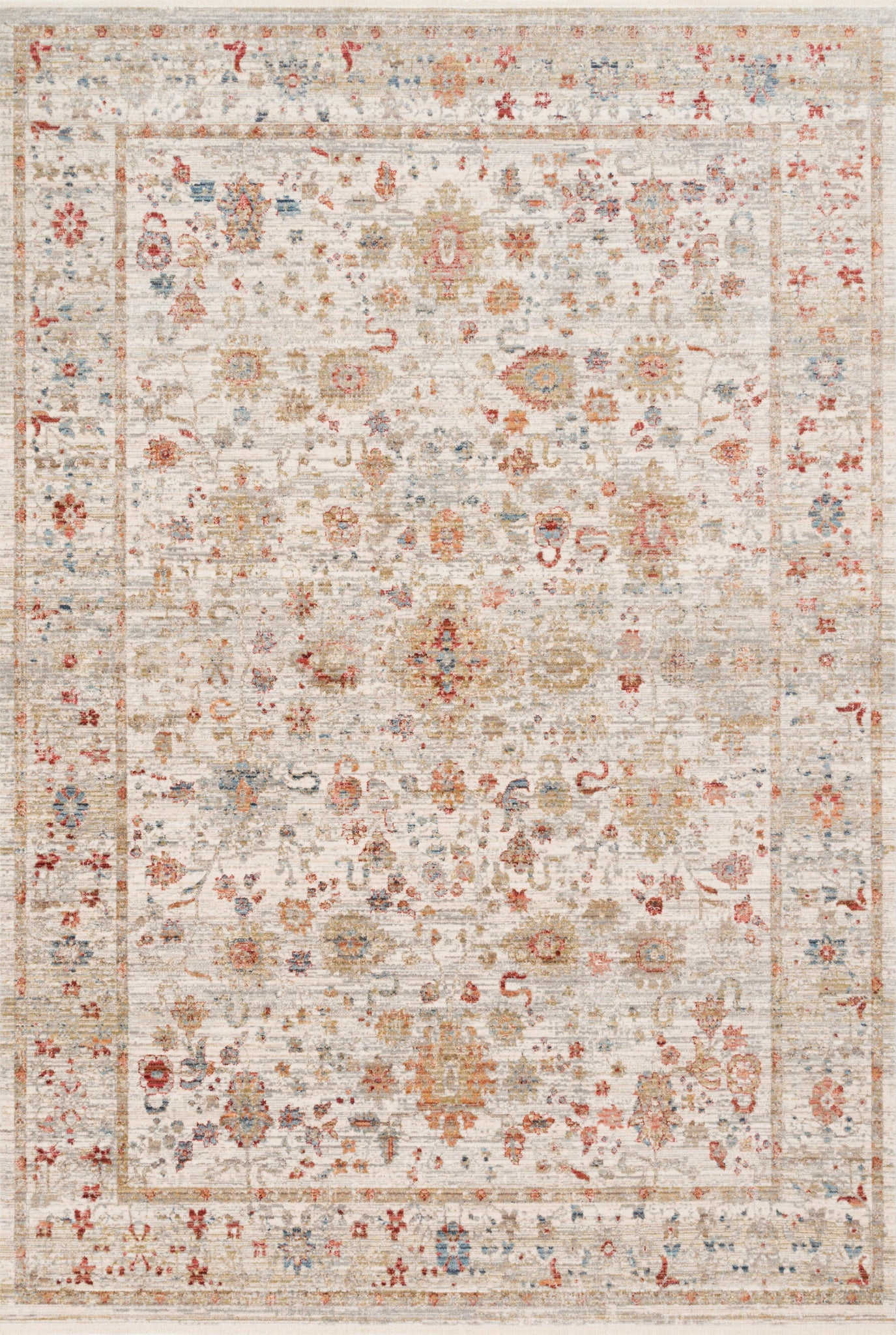 Claire Ivory / Multi — a Loloi rug at Laurie Yapp Home.