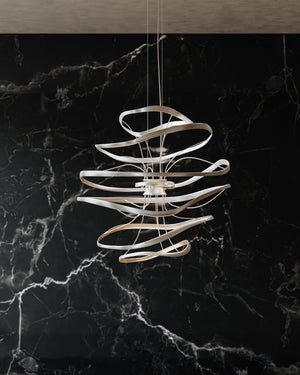 Calligraphy Chandelier 34" x 31.25" - Lifestyle [213-43-SL/SS]