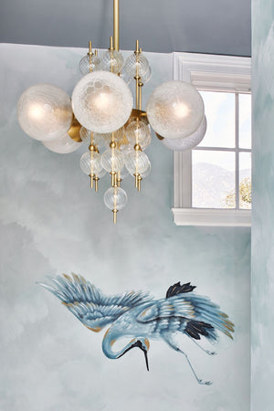 Calypso Chandelier 27.25" - Lifestyle [6427-AGB]