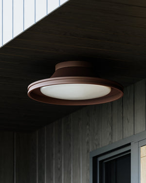 Cannes Exterior Flush Mount - Lifestyle [C3115-BRZ]