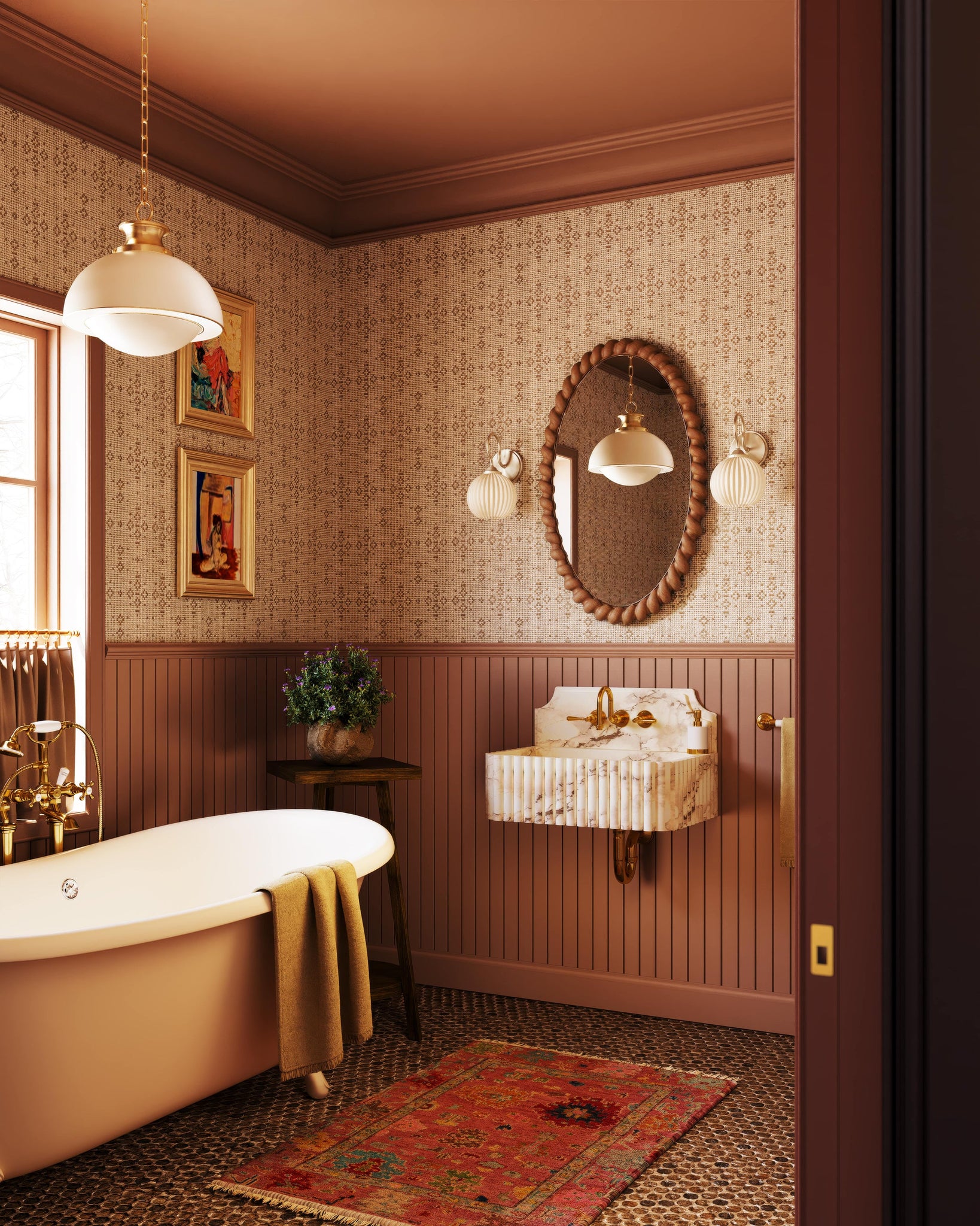 Vida Wall Sconce - Lifestyle [H1130101-PBR]