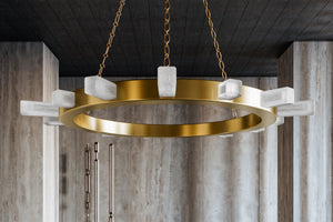 Citrine Chandelier 48.5" - Lifestyle [342-49-VB]