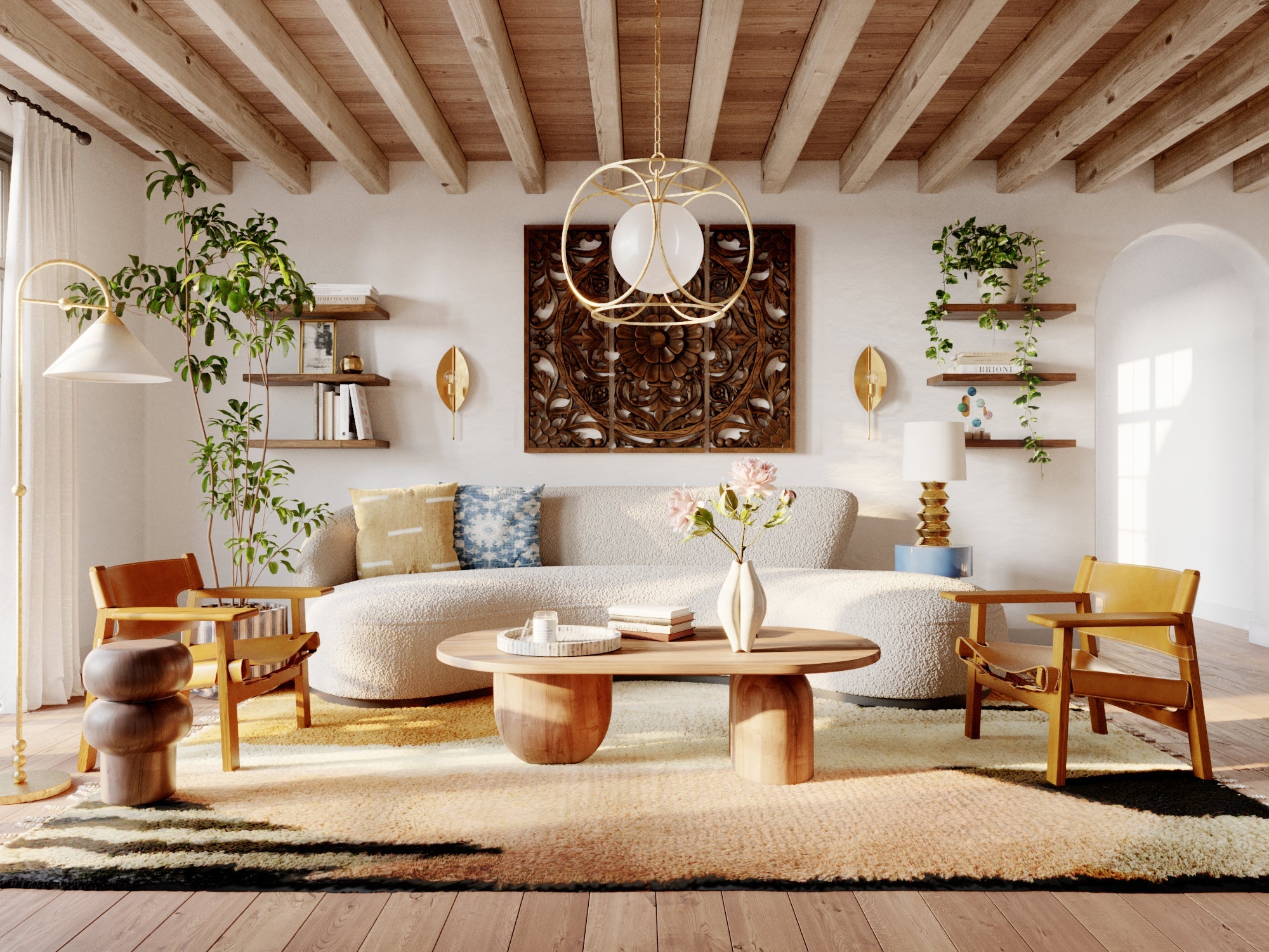 Sang Floor Lamp - Lifestyle [HL682401-AGB]
