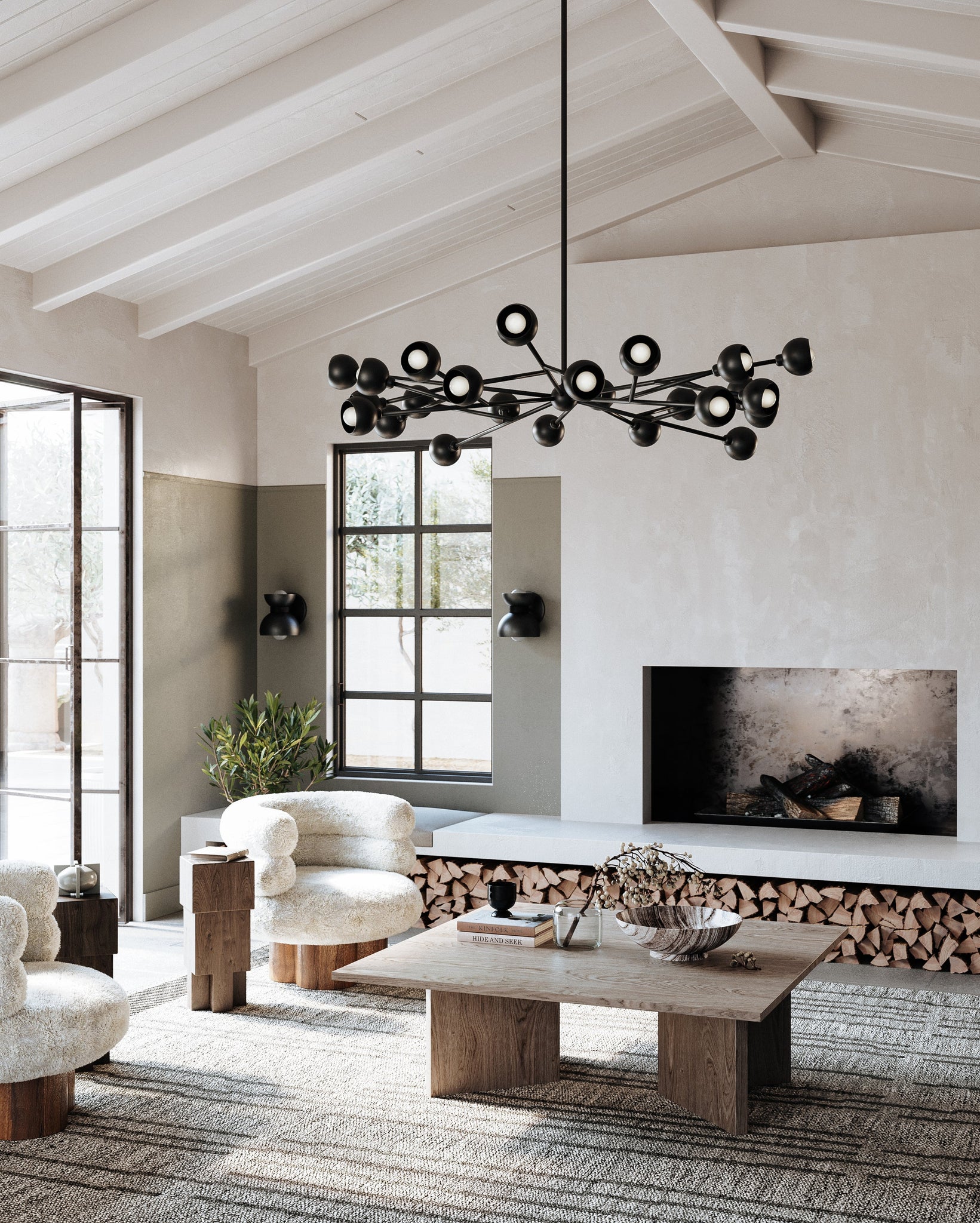 Pomona Wall Sconce - Lifestyle [B7891-SBK]