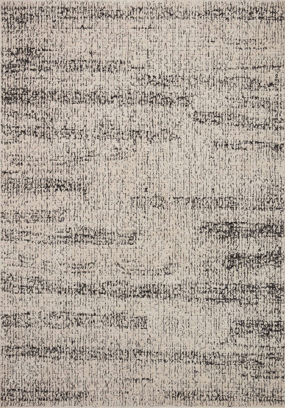 front view of Darby Oatmeal / Charcoal luxury Rug