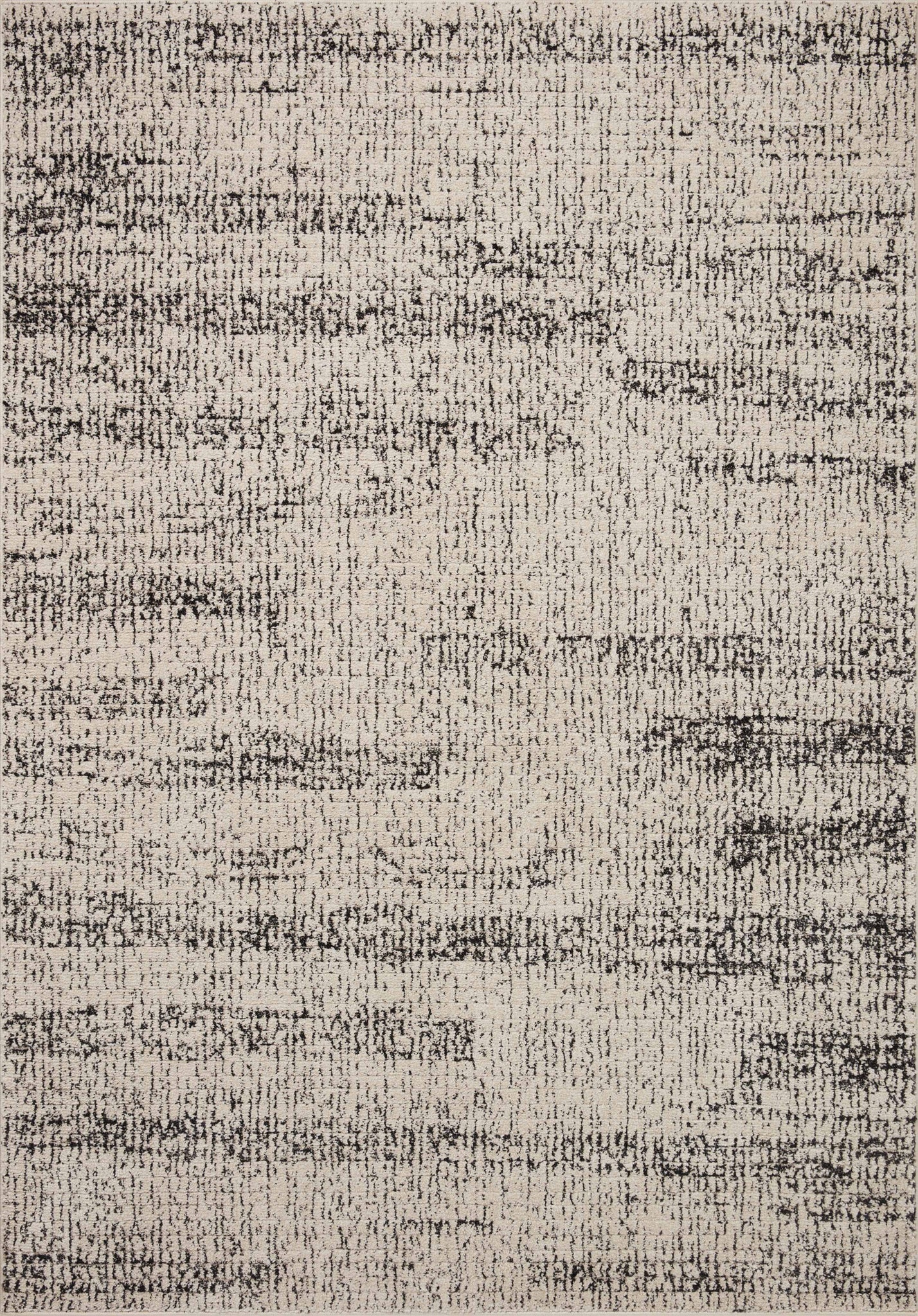 front view of Darby Oatmeal / Charcoal luxury Rug