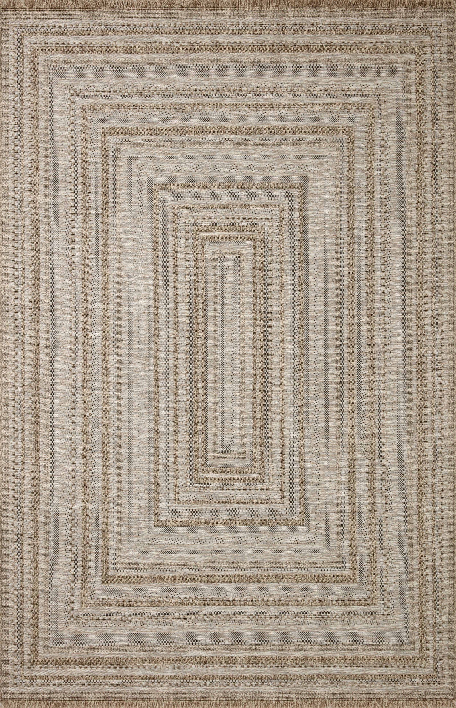 front view of Dawn Natural luxury Rug