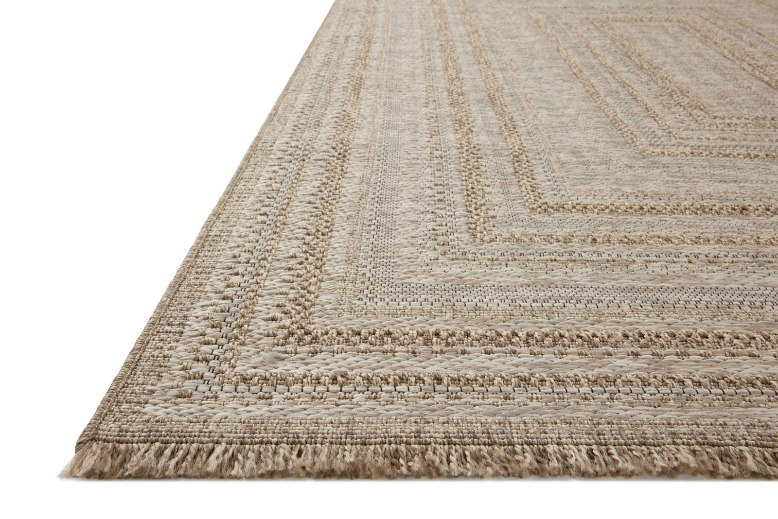 front view of Dawn Natural luxury Rug