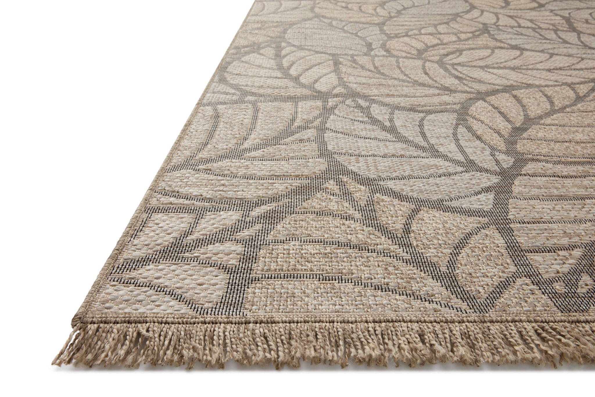 angle view of Dawn Natural luxury Rug