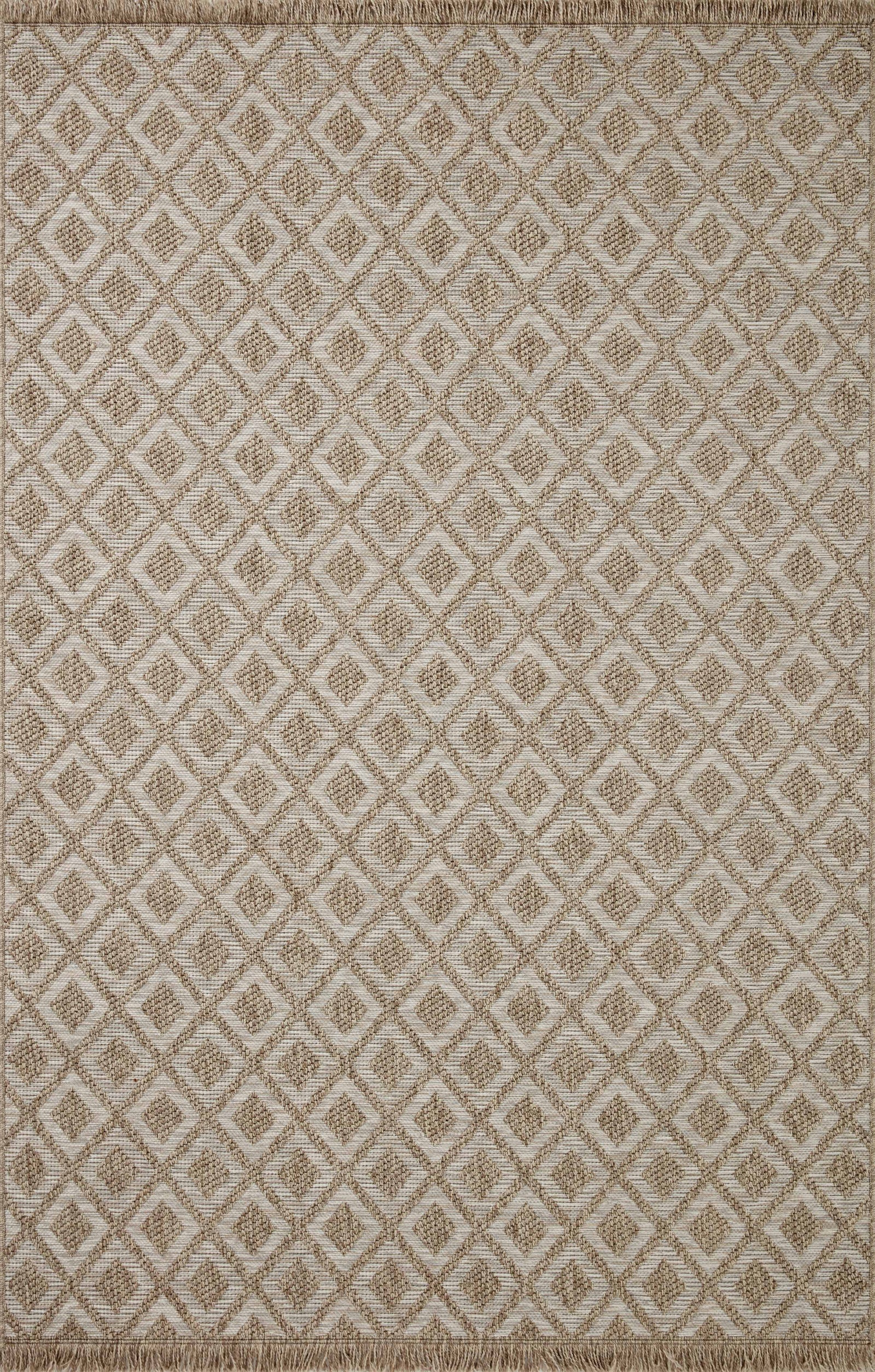 front view of Dawn Natural luxury Rug