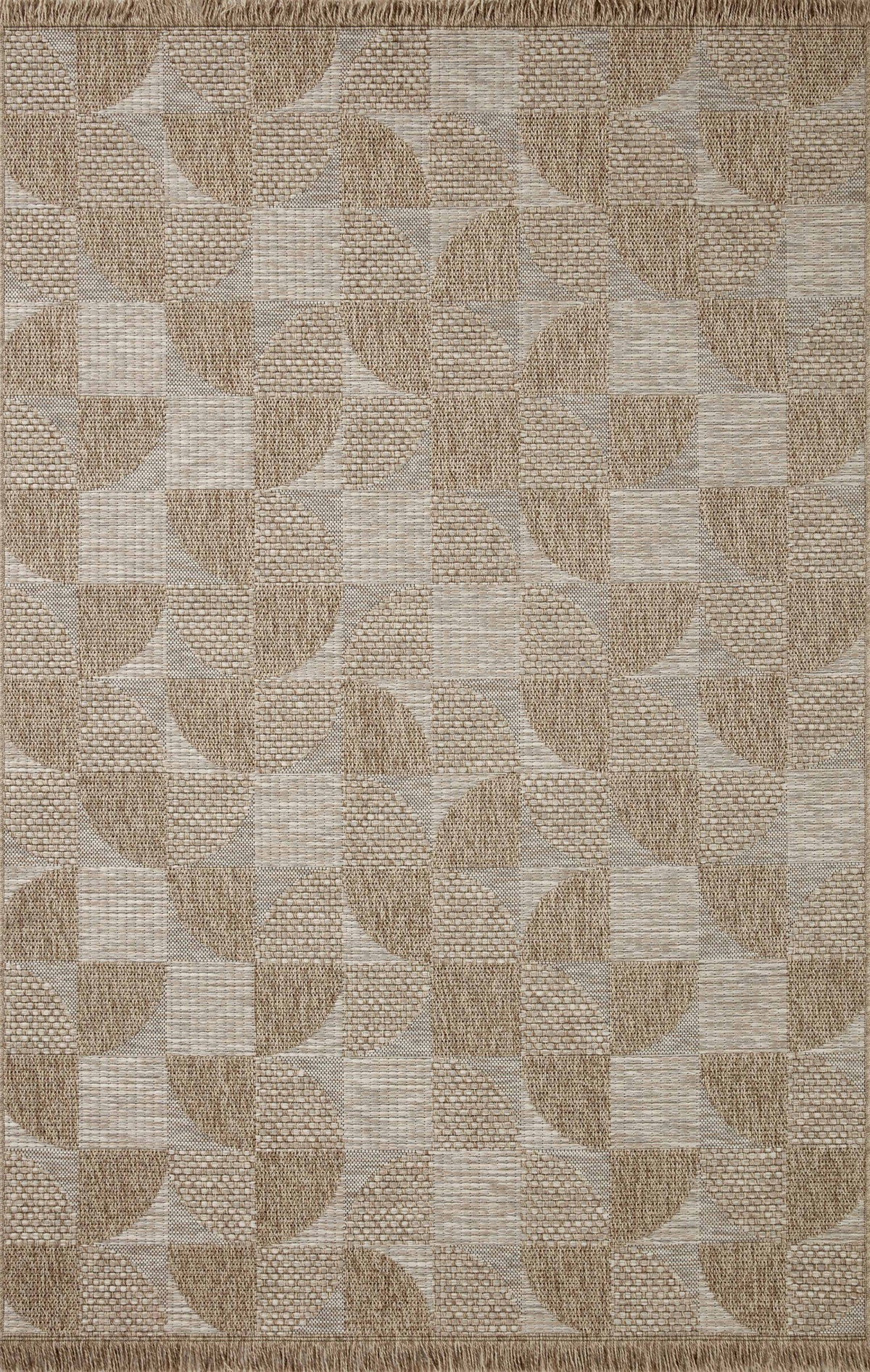 front view of Dawn Natural luxury Rug