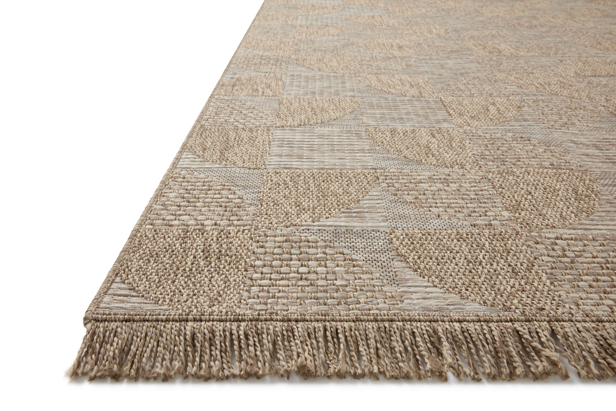 side view of Dawn Natural luxury Rug