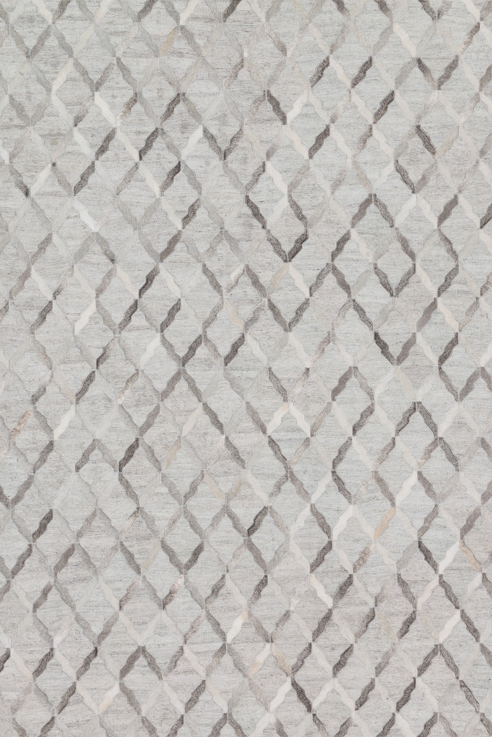 front view of Dorado Grey / Grey luxury Rug