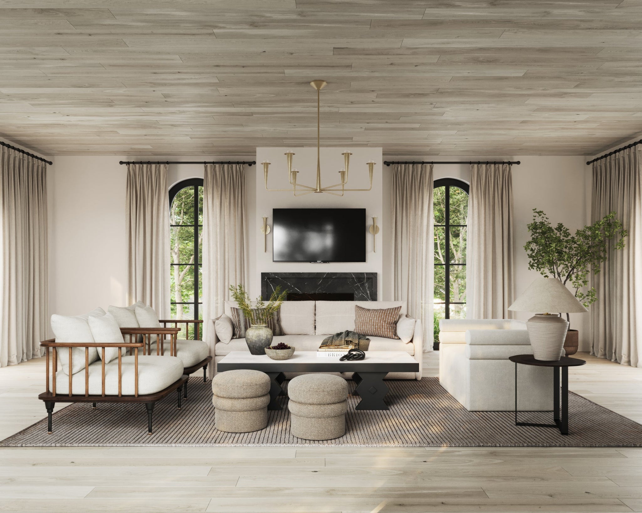 Danna Chandelier 39.75" - Lifestyle [H791806-AGB]