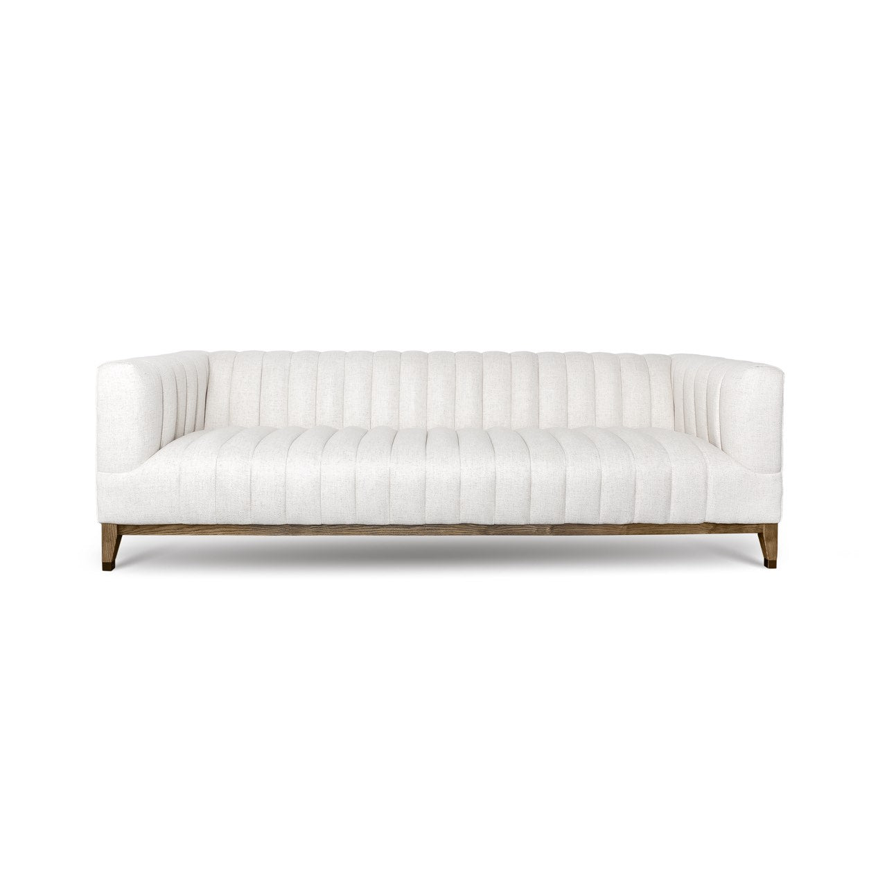 White sofa on a cream background