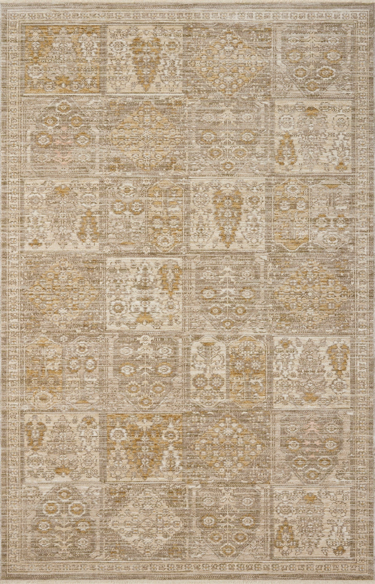 Elora Mushroom / Ochre rug — Loloi