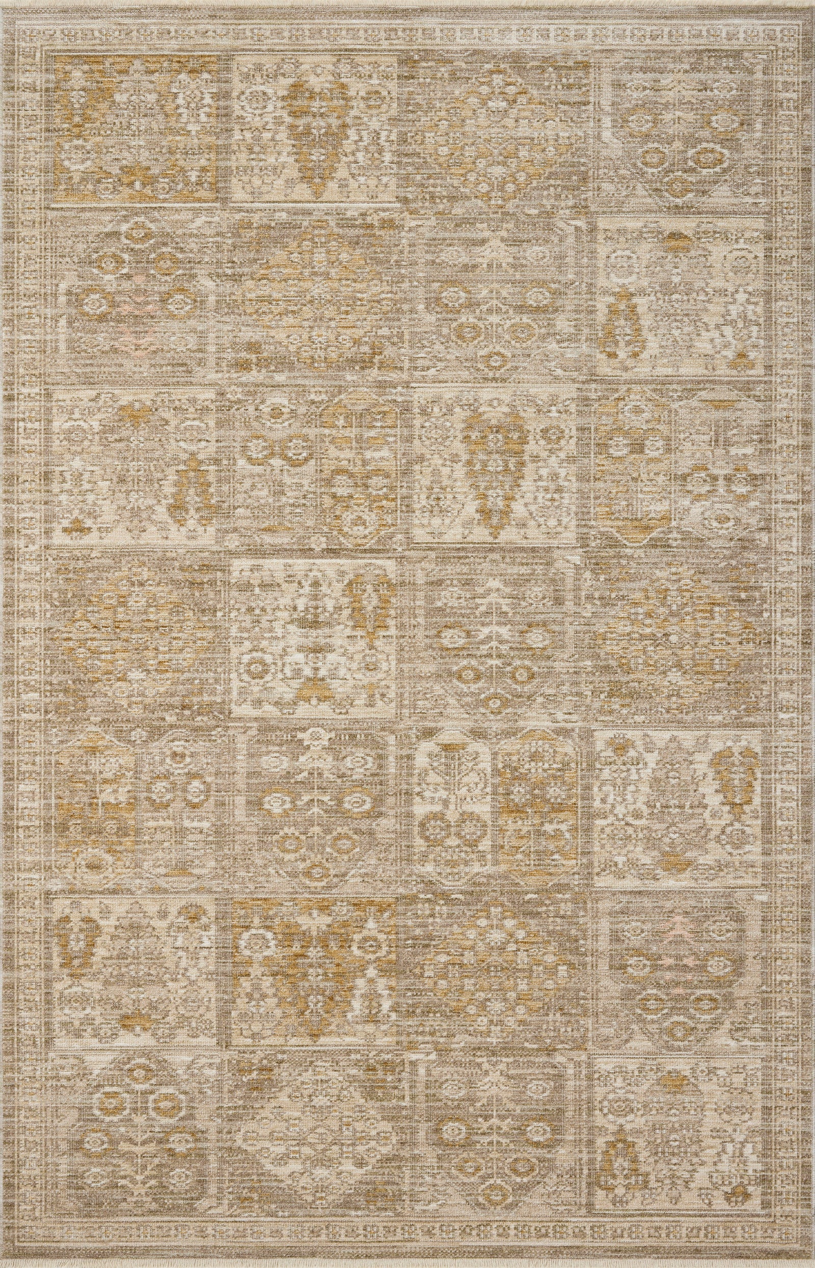 Elora Mushroom / Ochre rug — Loloi