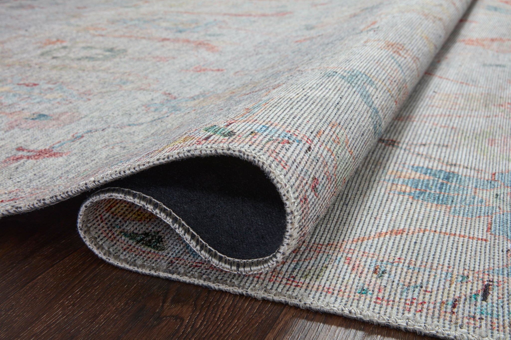 lifestyle view of Elysium Pebble / Multi luxury Rug