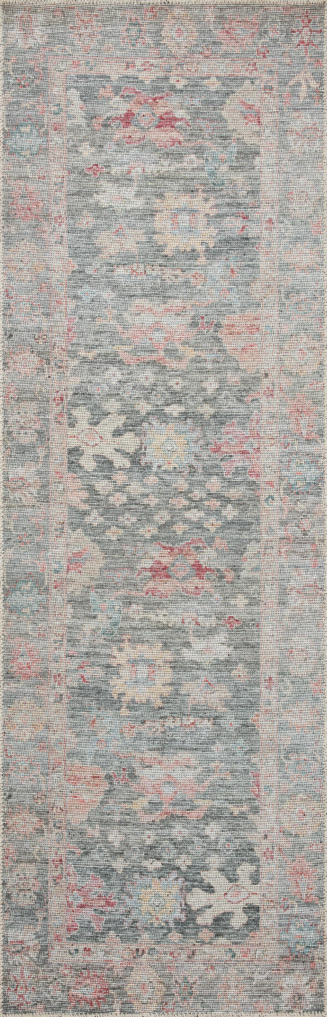 detail view of Elysium Graphite / Multi luxury Rug