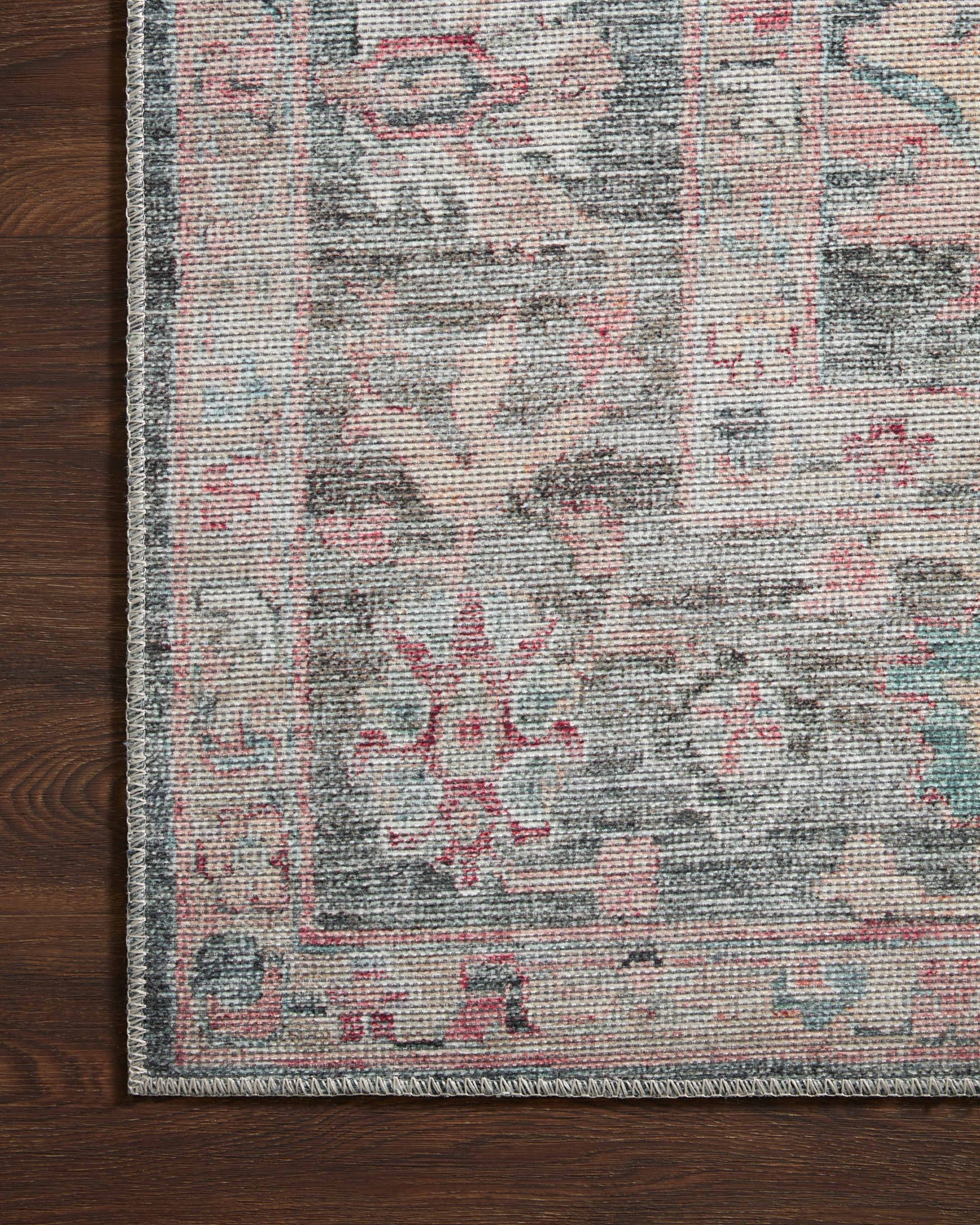 lifestyle view of Elysium Graphite / Multi luxury Rug