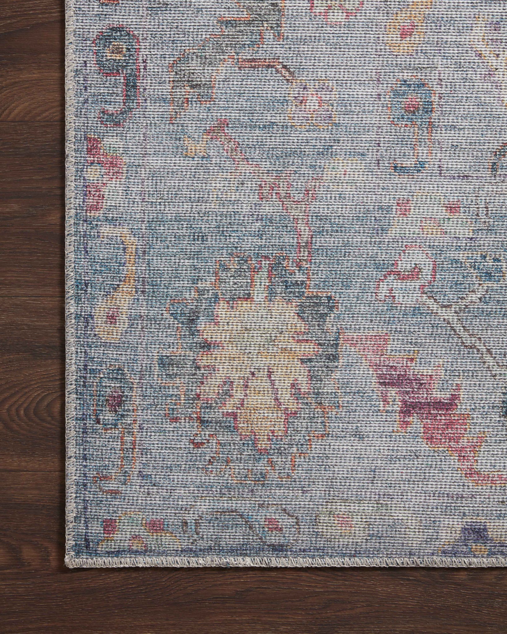 lifestyle view of Elysium Denim / Multi luxury Rug