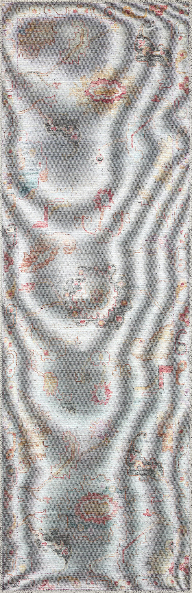 detail view of Elysium Silver / Multi luxury Rug
