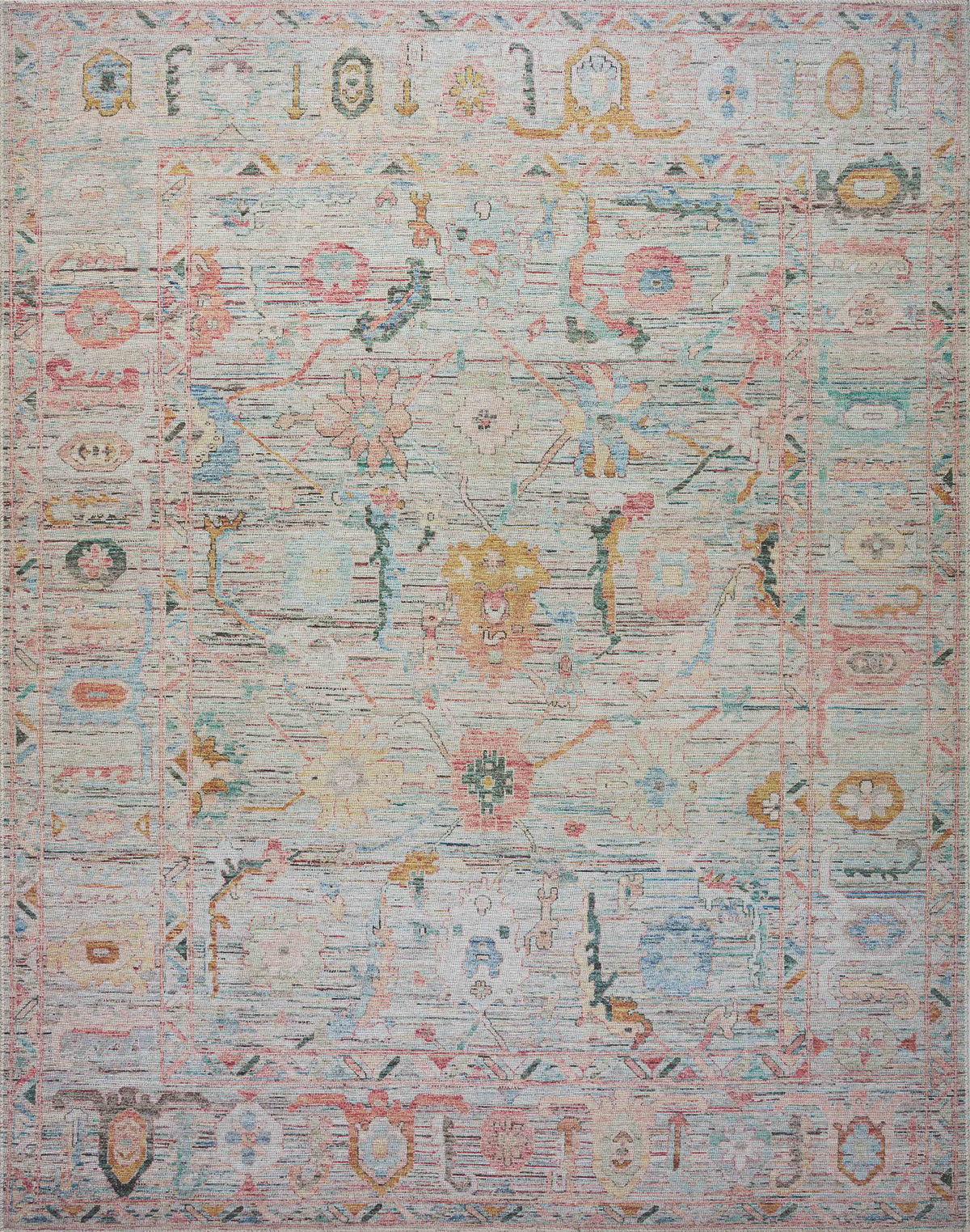 front view of Elysium Multi / Fiesta luxury Rug