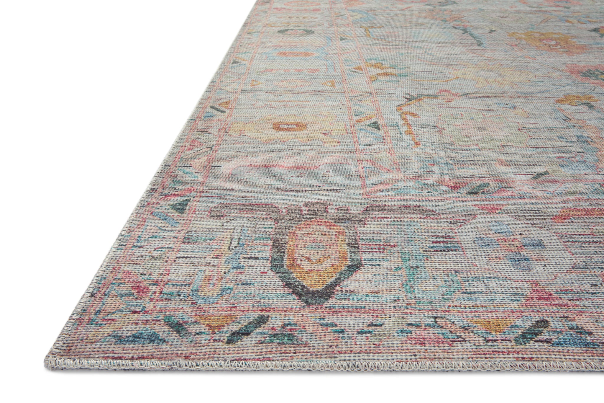 side view of Elysium Multi / Fiesta luxury Rug