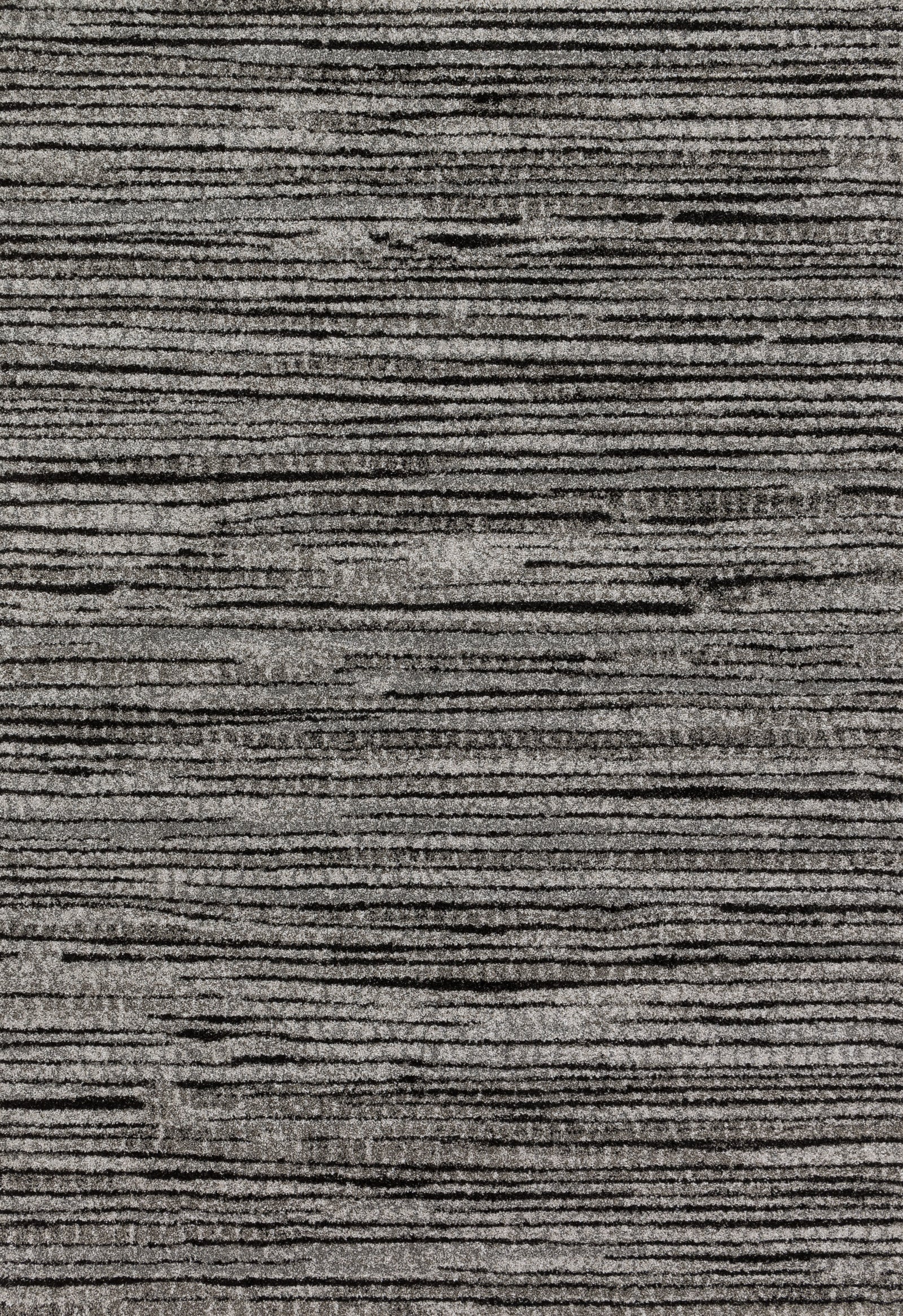front view of Emory Grey / Black luxury Rug