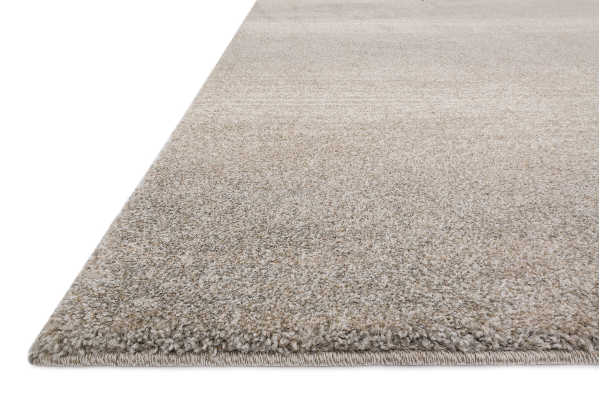angle view of Emory Silver luxury Rug