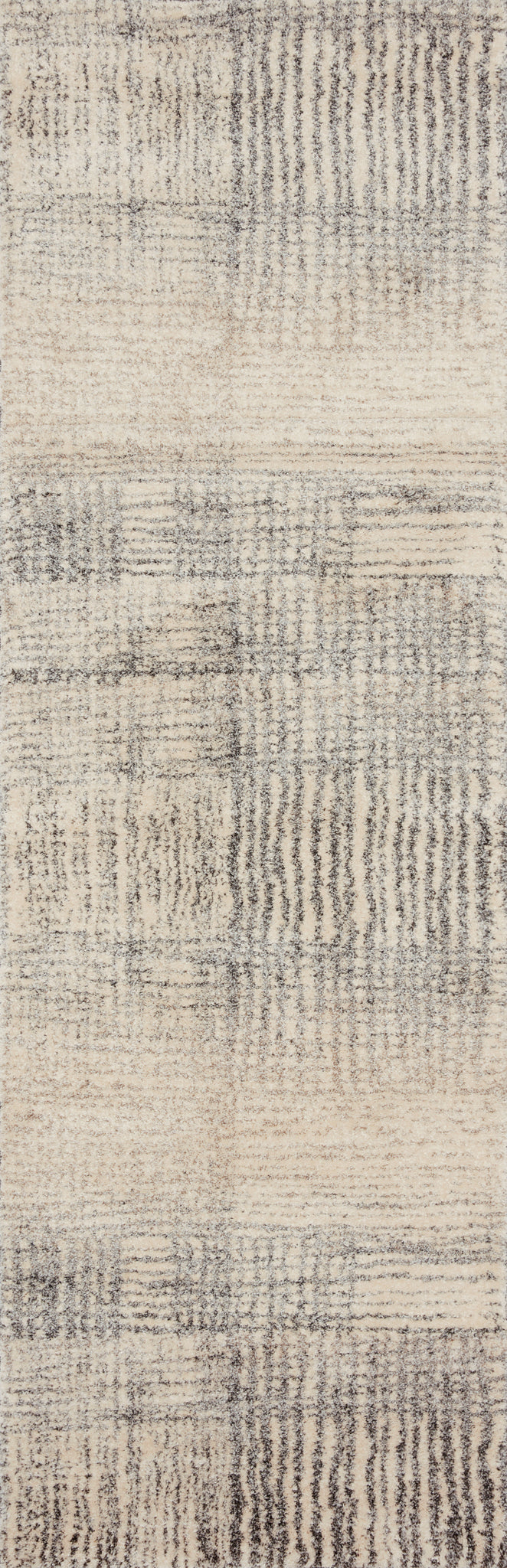 side view of Emory Ivory / Grey luxury Rug