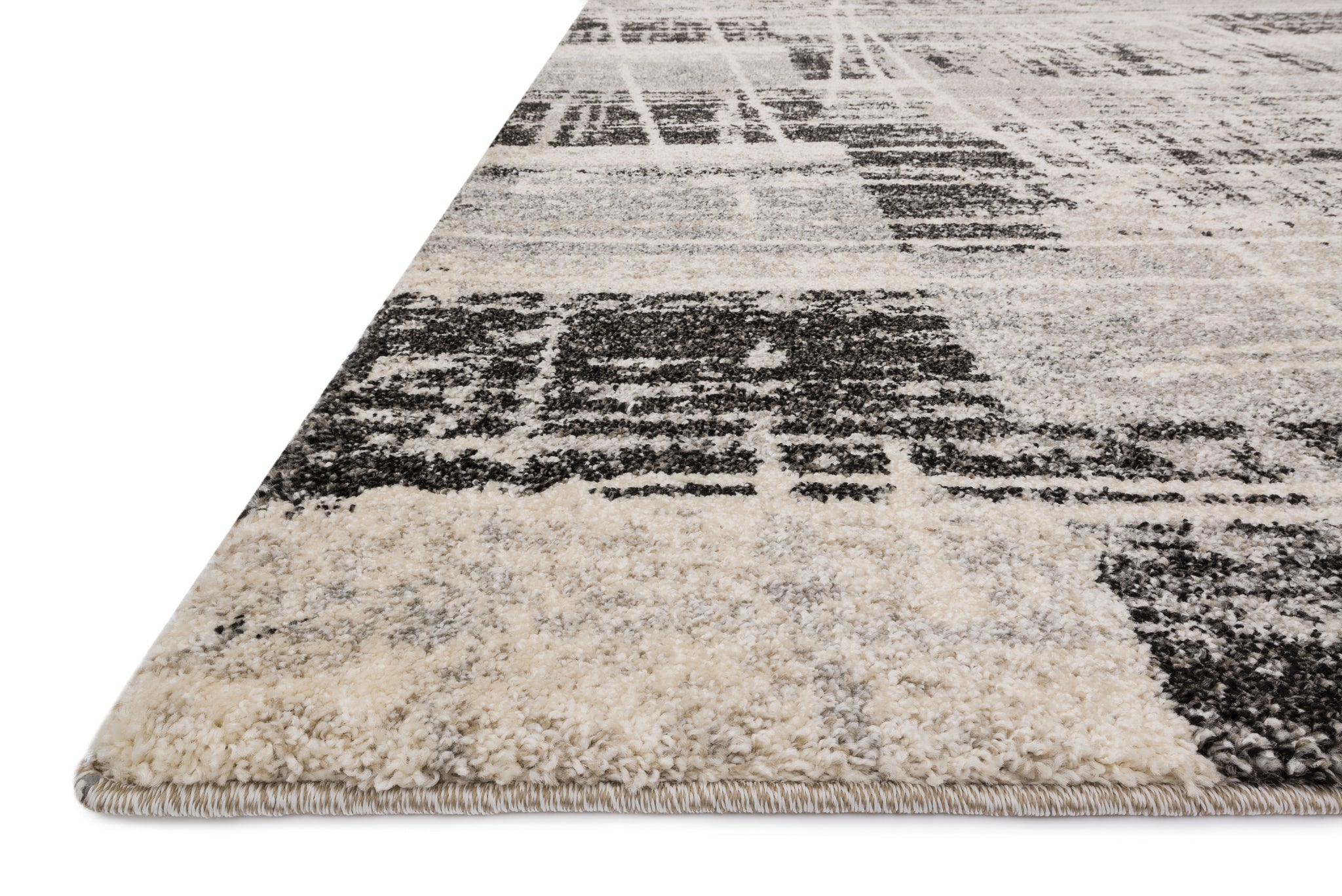 angle view of Emory Grey / Multi luxury Rug