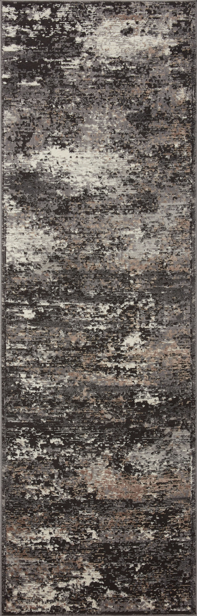 detail view of Estelle Charcoal / Granite luxury Rug