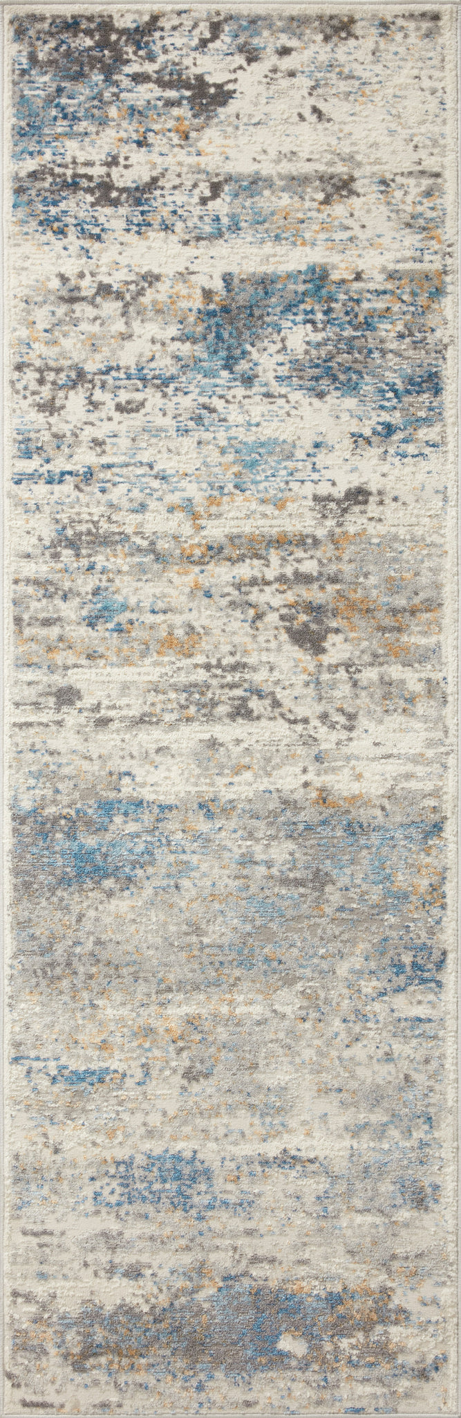 detail view of Estelle Ivory / Ocean luxury Rug