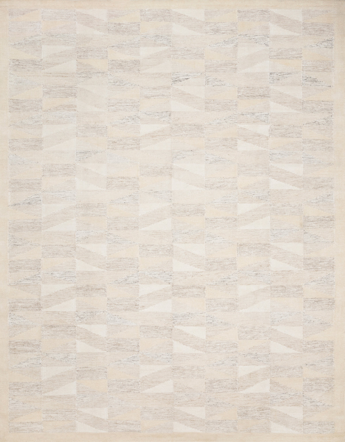 front view of Evelina Natural luxury Rug