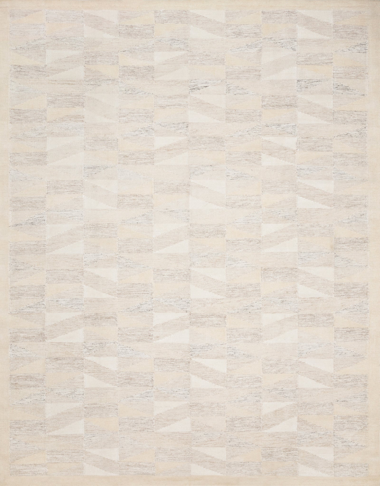 front view of Evelina Natural luxury Rug