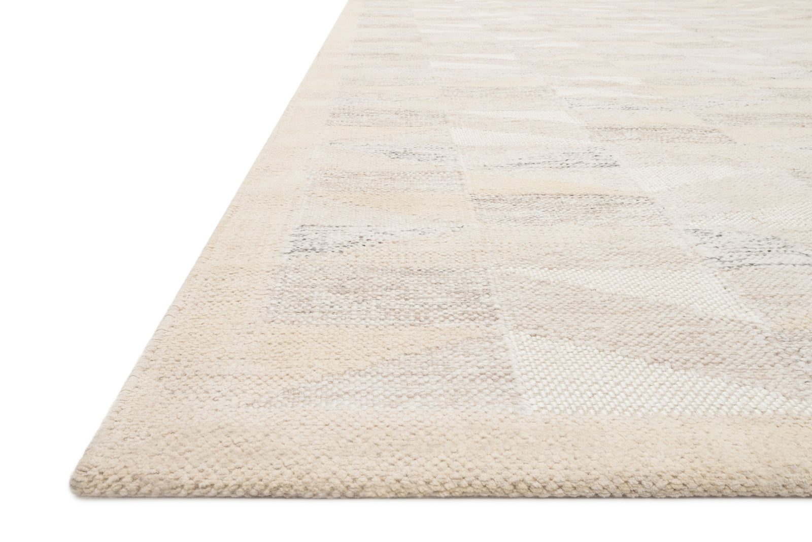 front view of Evelina Natural luxury Rug