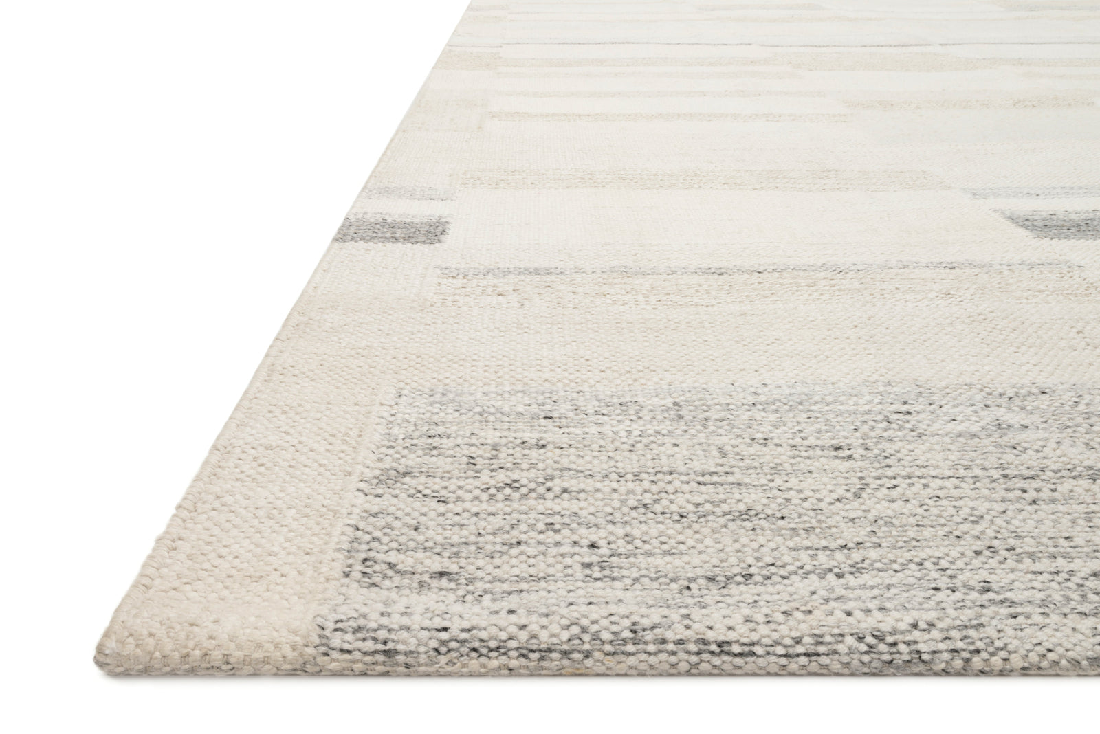 front view of Evelina Ivory / Beige luxury Rug