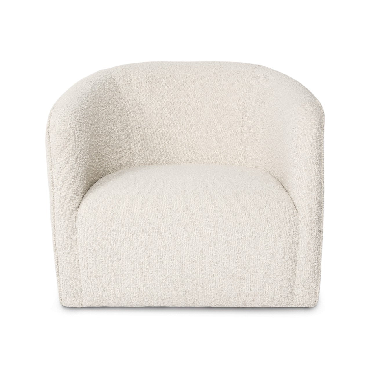 White textured armchair on a white background