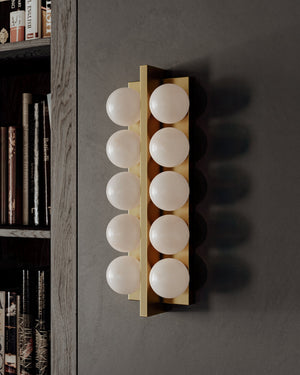 Emille Wall Sconce 6.75" x 18.25" - Lifestyle [357-10-VB]