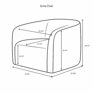 Evita Chair - Truffle