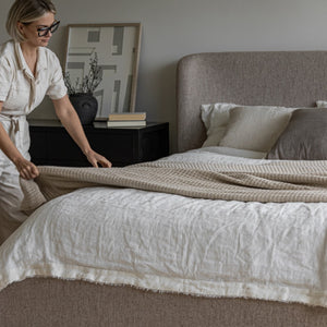 Faye Queen Bed Short - Perfect Taupe
