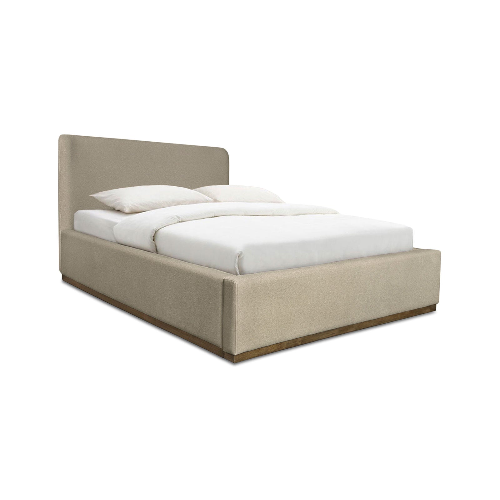 Faye Queen Storage Bed - Velvet Sandstorm