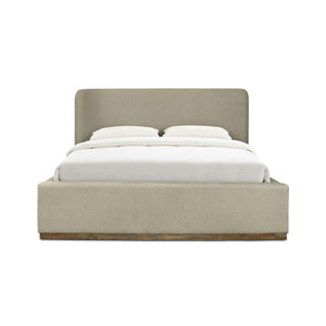 Faye Queen Storage Bed - Velvet Sandstorm