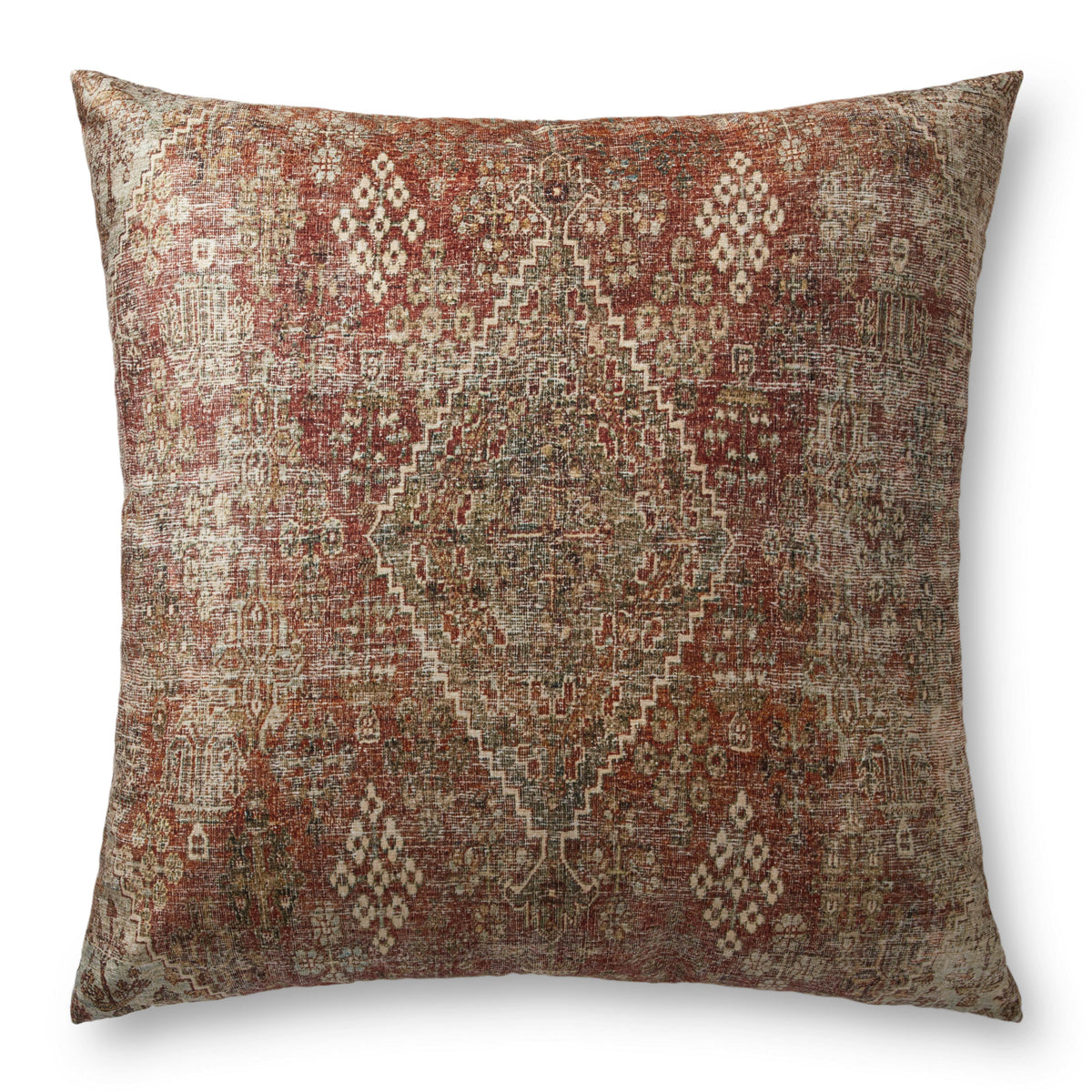 Red / Multi Pillow - Aerial Image