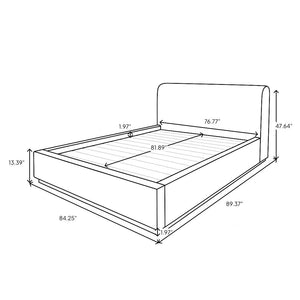 Faye King Bed Short - Truffle