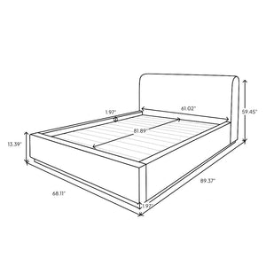 Faye Queen Bed Short - Truffle