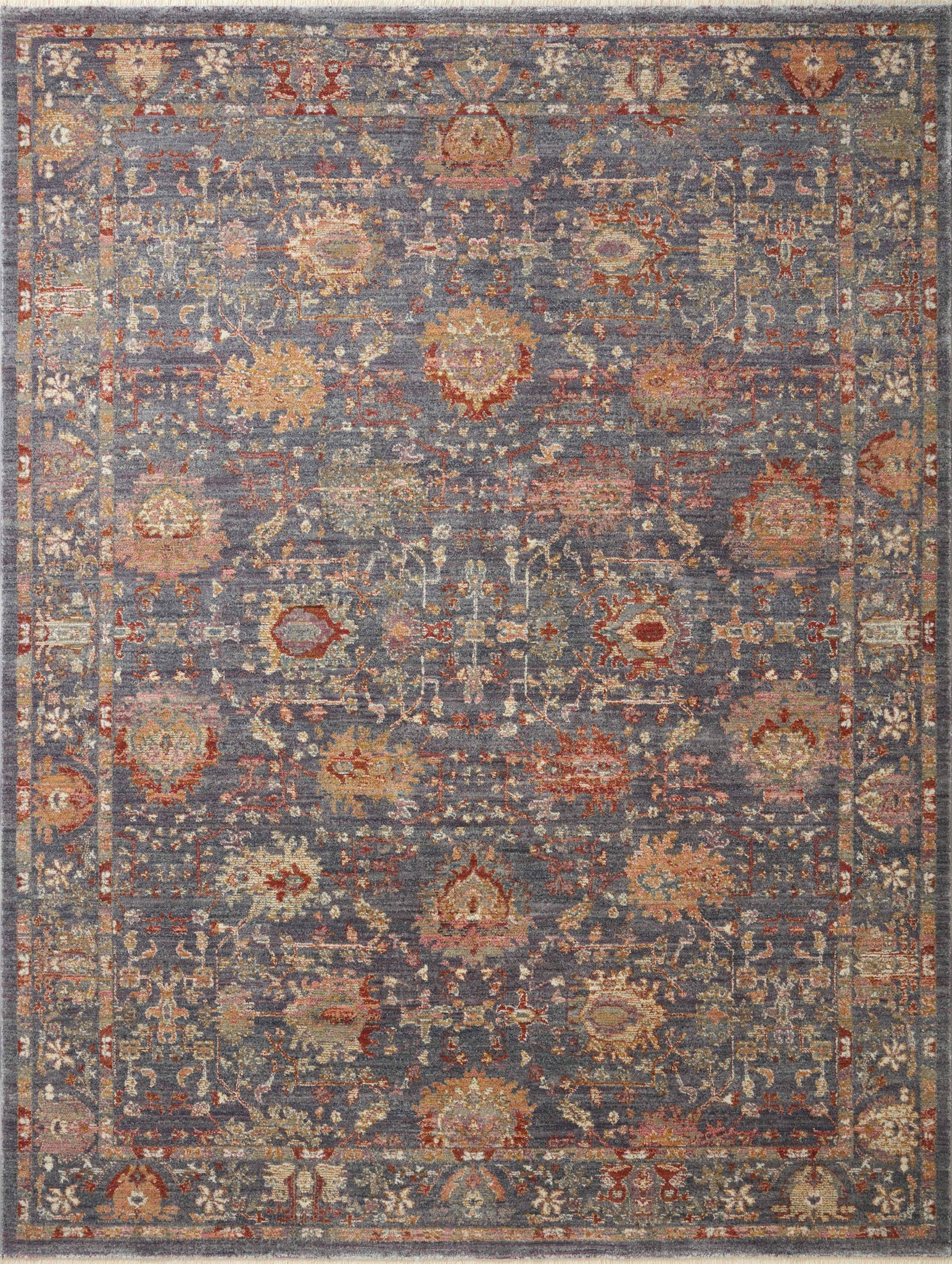 front view of Giada Grey / Multi luxury Rug