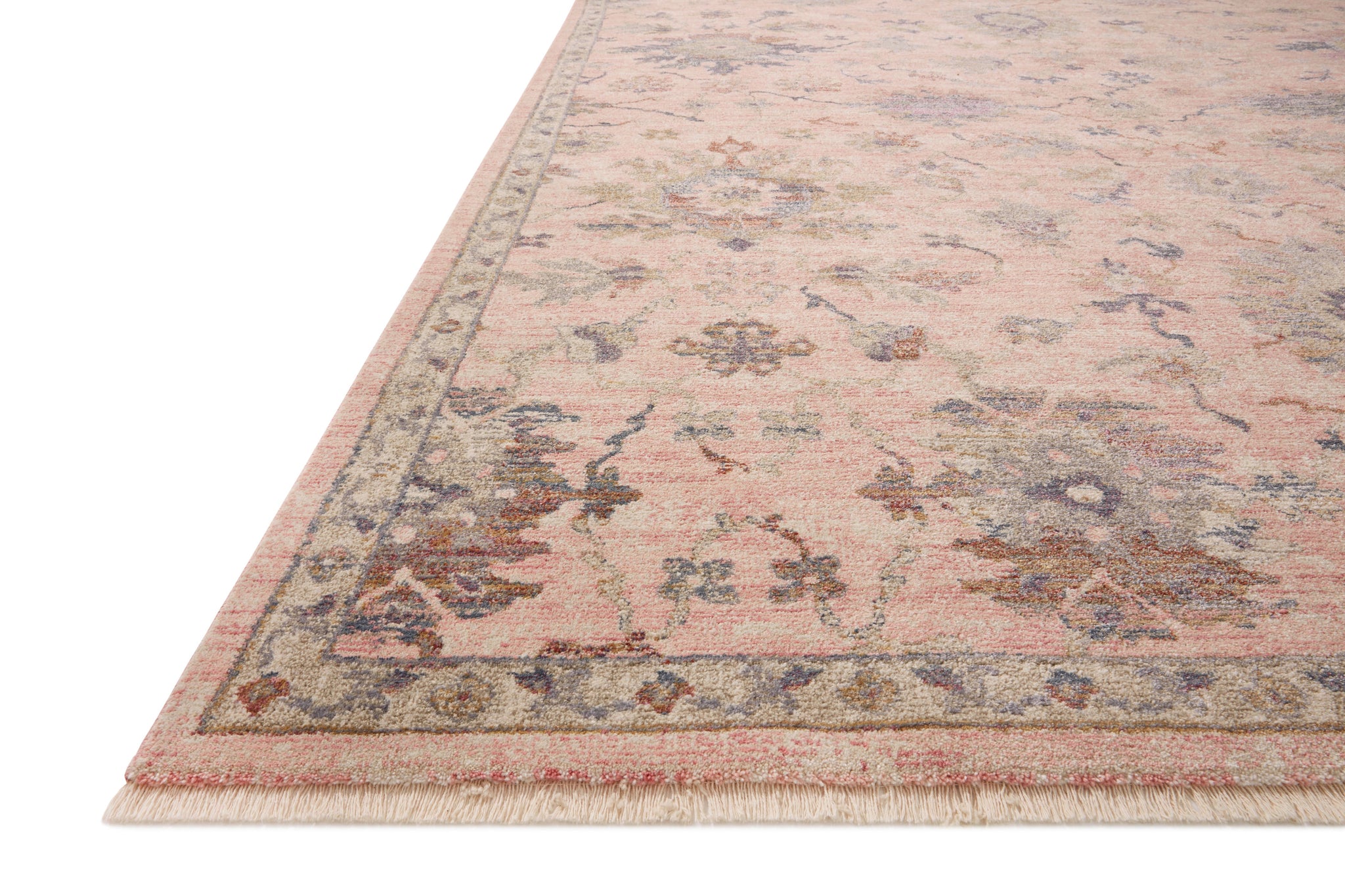 angle view of Giada Blush / Multi luxury Rug